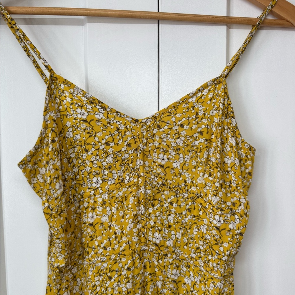 Day After Day, Yellow Floral Mini Dress, S - Picture 3 of 5
